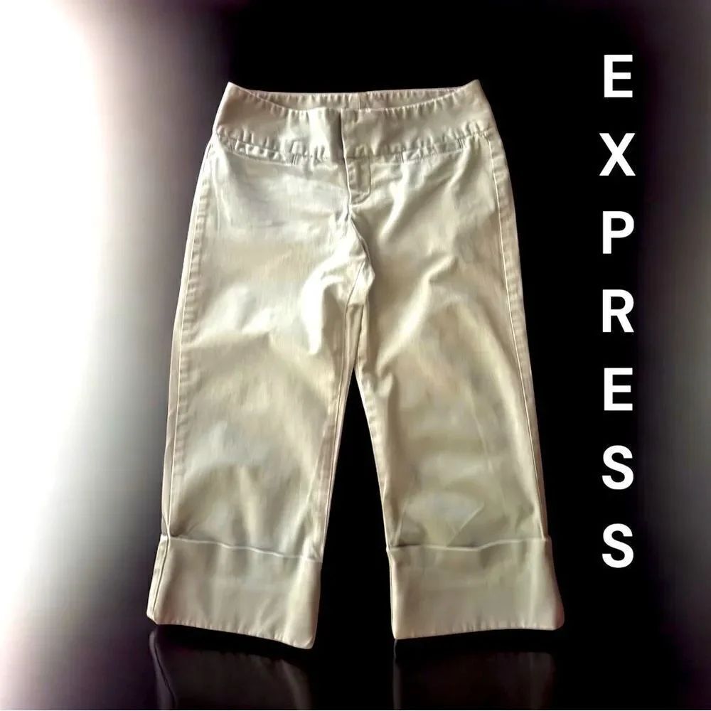 EXPRESS Girl’s Olive Green Capri - Cuffed Pants l 12 (?) l EUC